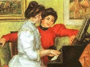 Pierre Renoir Yvonne and Christine Lerolle Playing the Piano oil on canvas